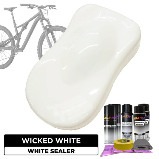 Wicked White Bike Paint Kit