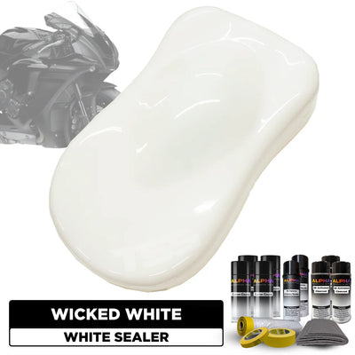 Wicked White Motorcycle Paint Kit