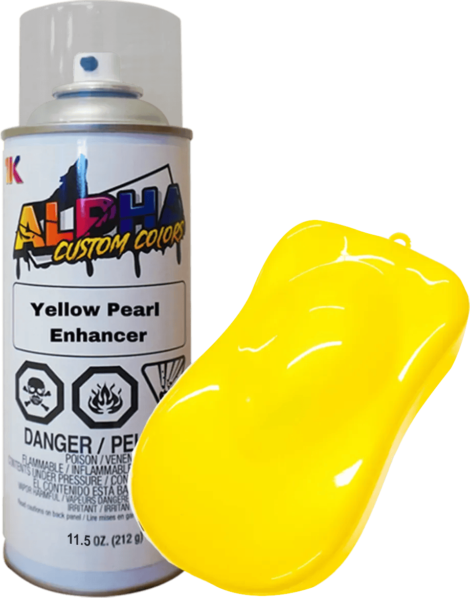 Yellow Pearl Enhancer Spray Can Midcoat