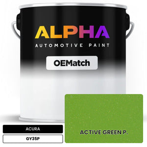 ACURA ACTIVE GREEN P. GY35P | OEMatch Automotive Basecoat