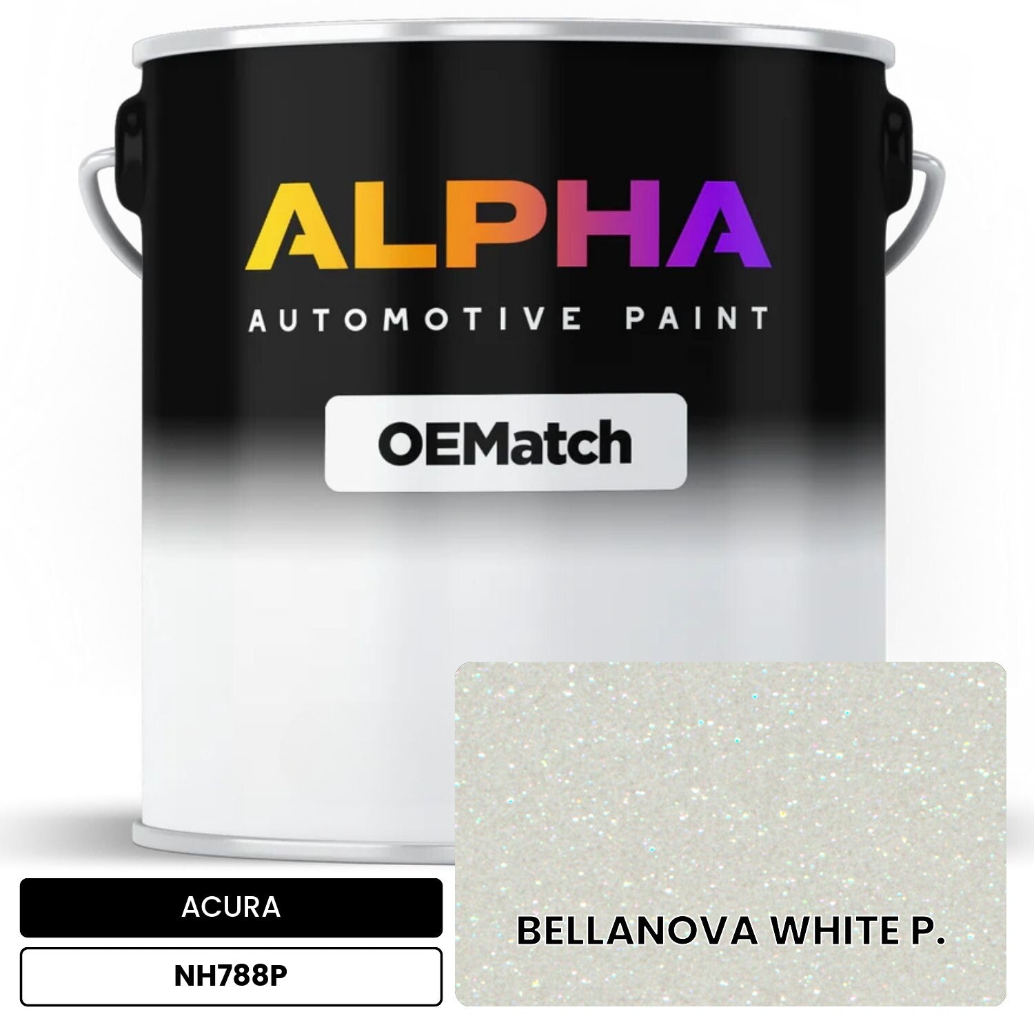 ACURA BELLANOVA WHITE P. NH788P OEMatch Basecoat