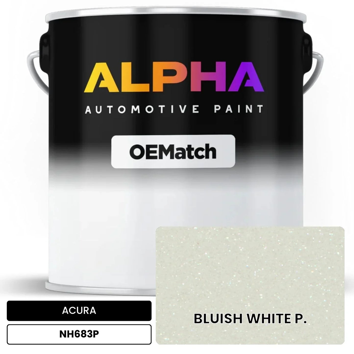 ACURA BLUISH WHITE P. NH683P OEMatch Basecoat