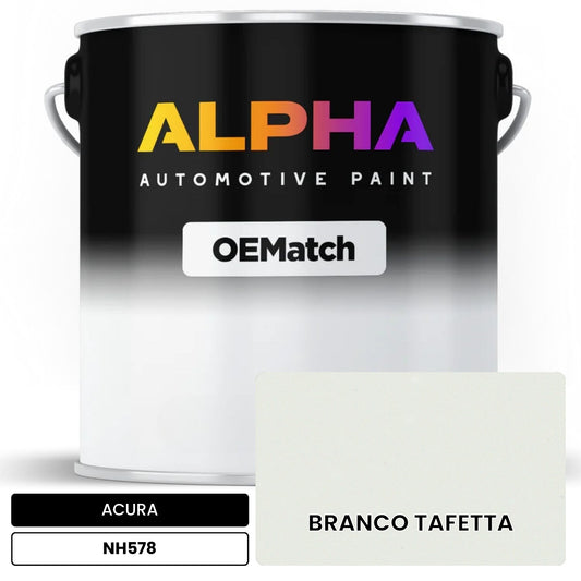 ACURA BRANCO TAFETTA NH578 OEMatch Basecoat