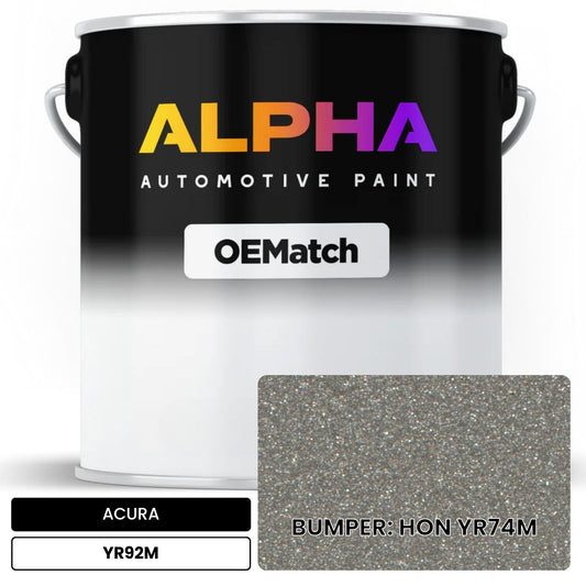ACURA BUMPER: HON YR74M YR92M OEMatch Basecoat