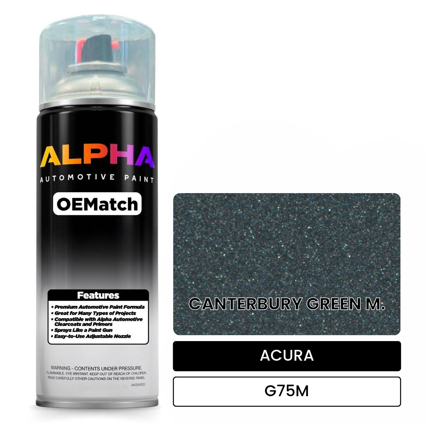 ACURA CANTERBURY GREEN M. G75M OEMatch Spraycan