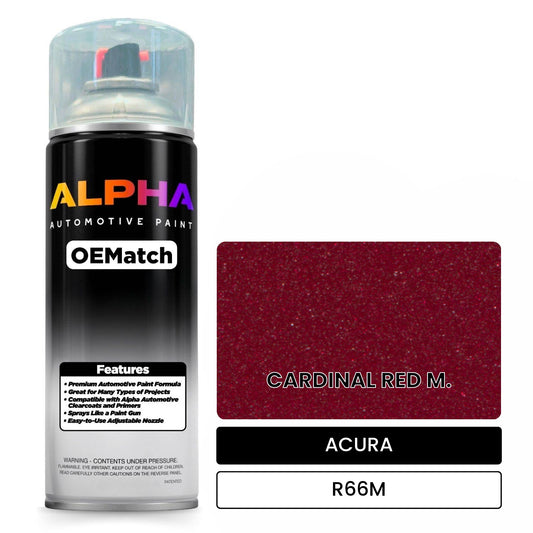 ACURA CARDINAL RED M. R66M OEMatch Spraycan