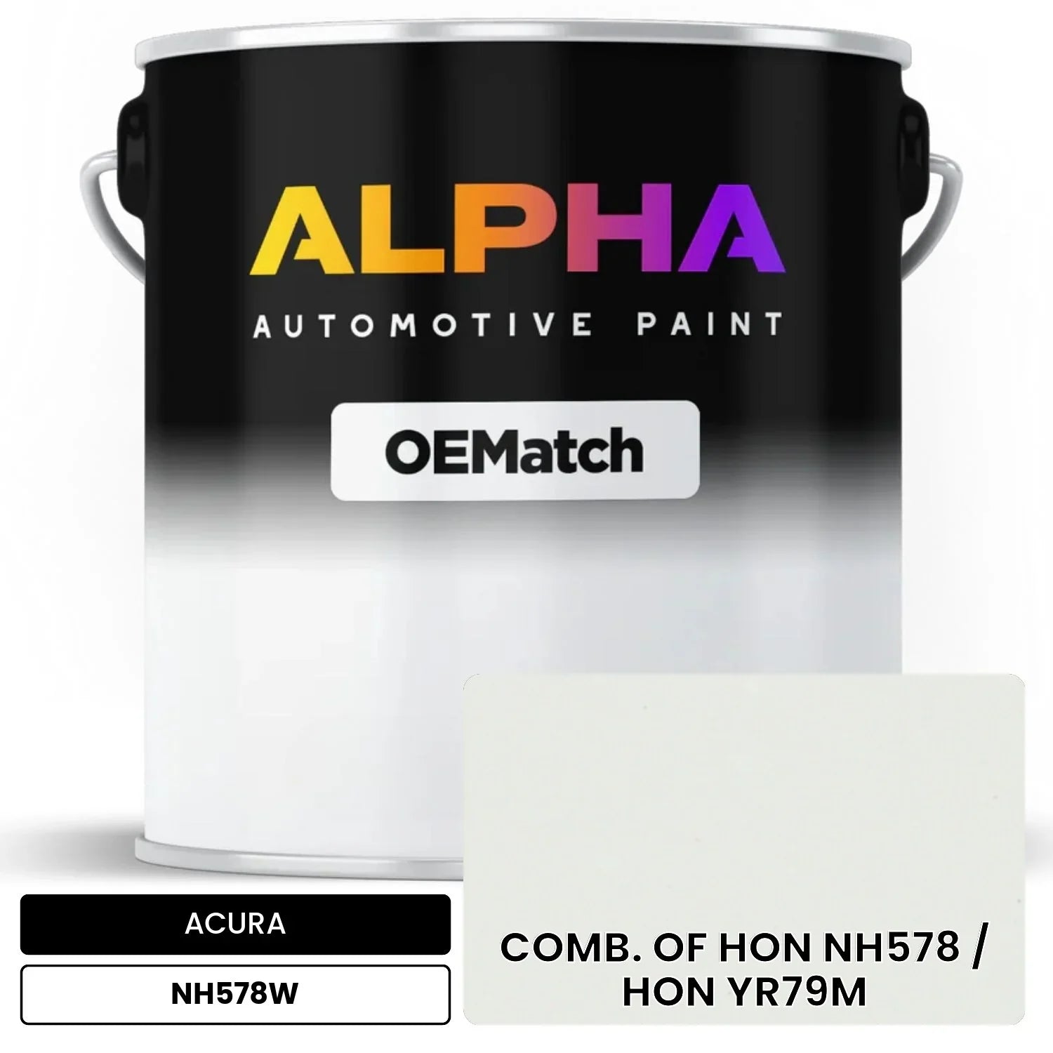 ACURA COMB. OF HON NH578 / HON YR79M NH578W OEMatch Basecoat