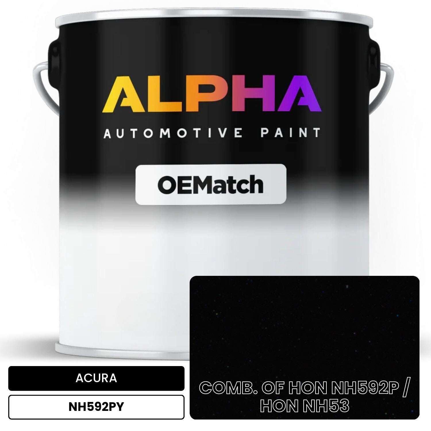 ACURA COMB. OF HON NH592P / HON NH53 NH592PY OEMatch Basecoat