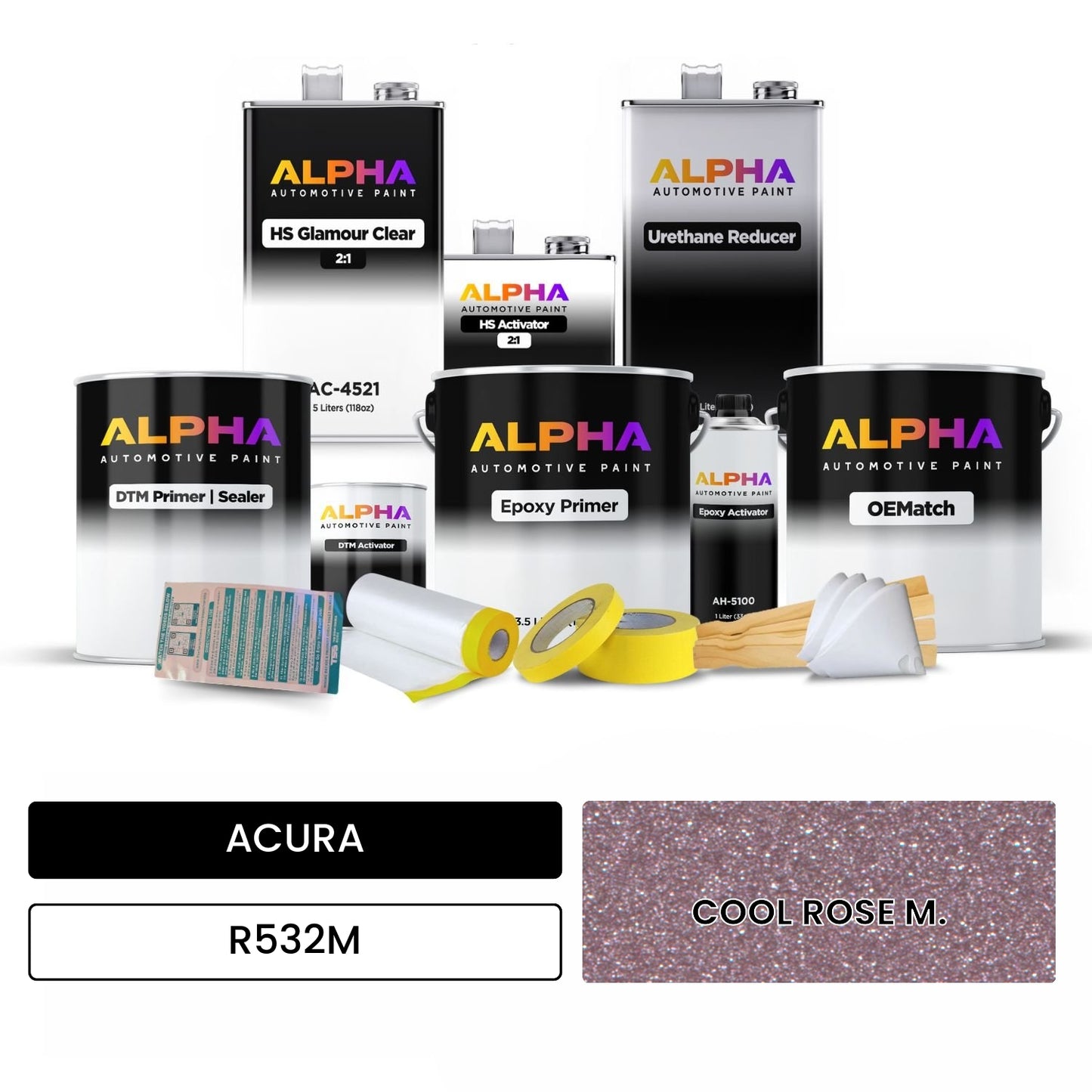 ACURA COOL ROSE M. R532M OEMatch Vehicle Paint Kit