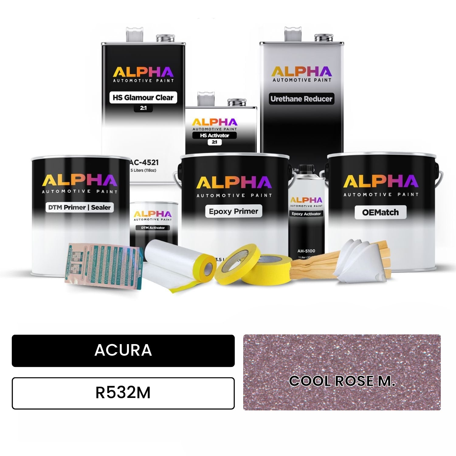 ACURA COOL ROSE M. R532M OEMatch Vehicle Paint Kit