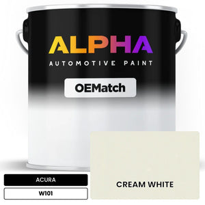 ACURA CREAM WHITE W101 | OEMatch Automotive Basecoat
