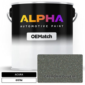 ACURA CREMONA OLIVE M. G57M | OEMatch Automotive Basecoat