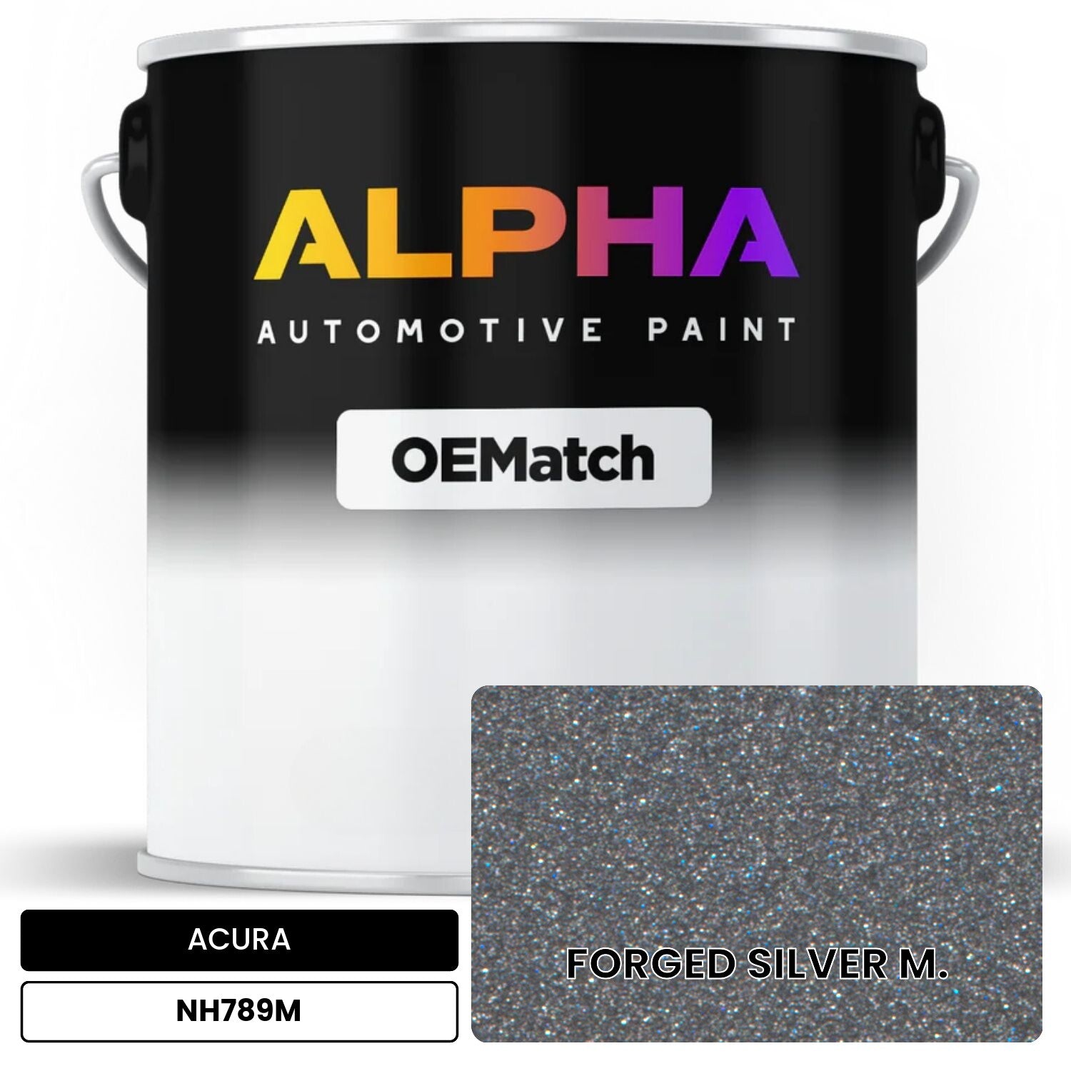 ACURA FORGED SILVER M. NH789M OEMatch Basecoat