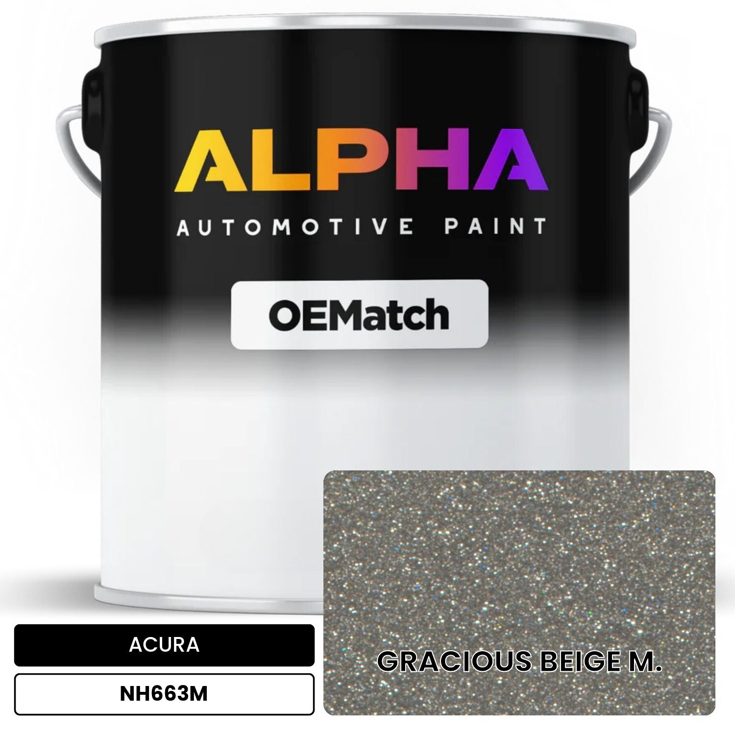 ACURA GRACIOUS BEIGE M. NH663M OEMatch Basecoat