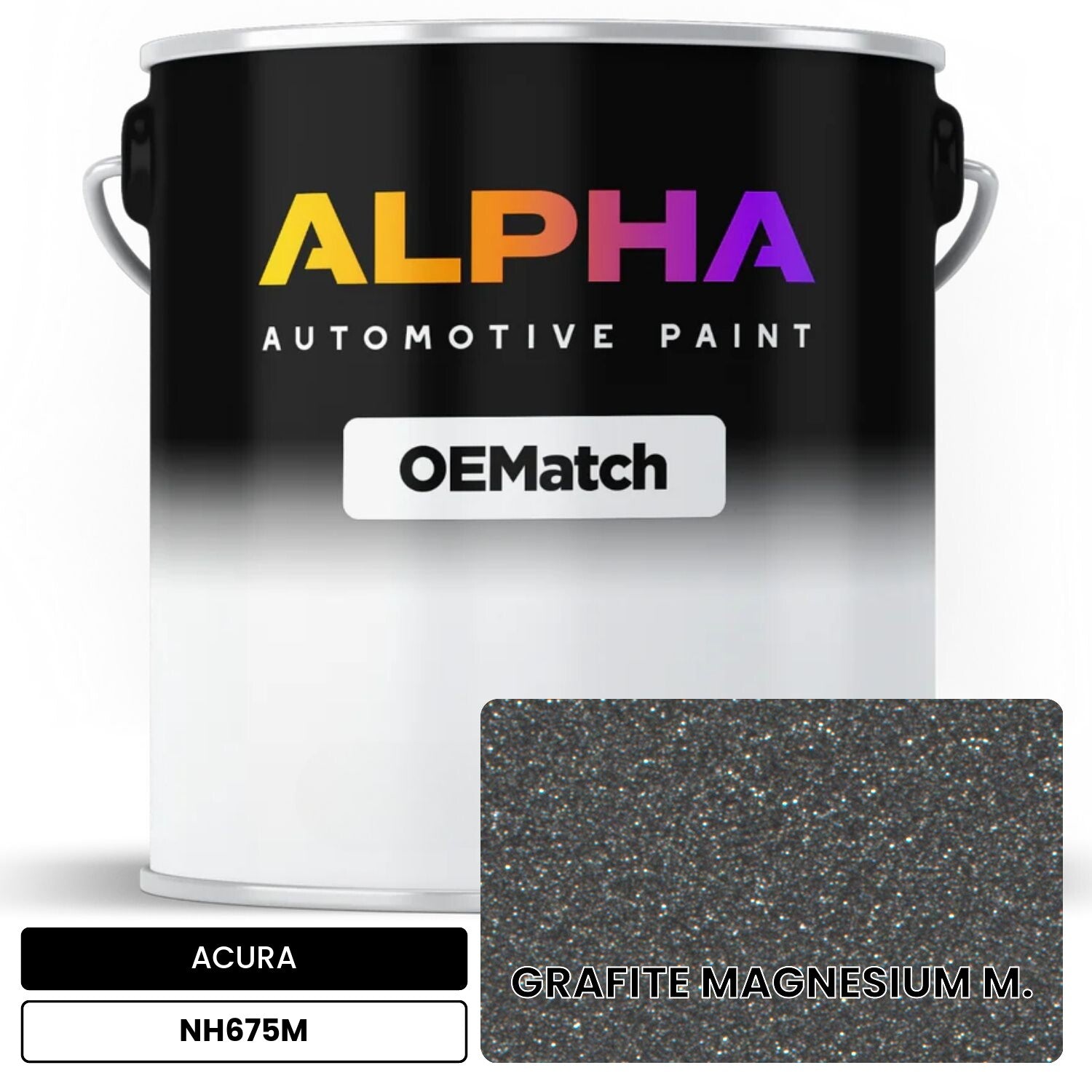 ACURA GRAFITE MAGNESIUM M. NH675M OEMatch Basecoat