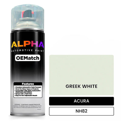 ACURA GREEK WHITE NH82 | OEMatch Automotive Spraycan