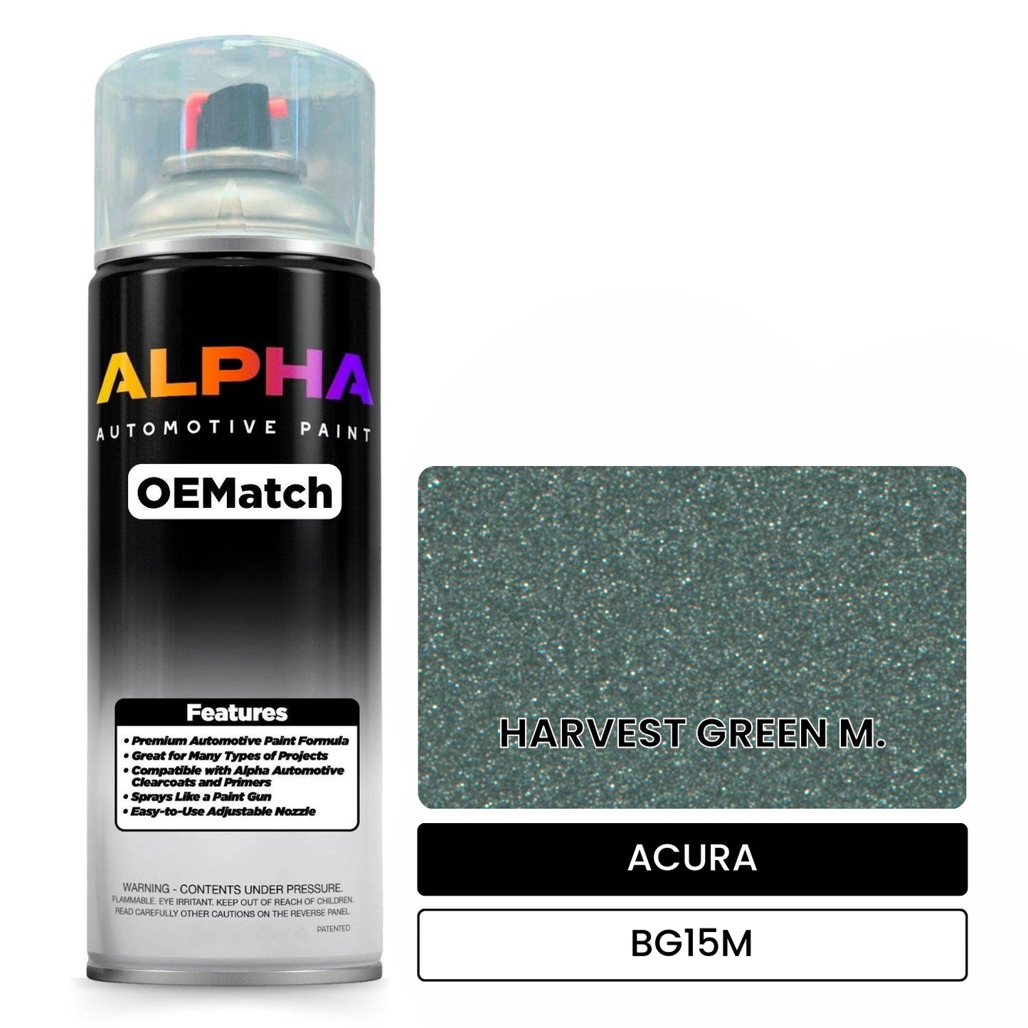 ACURA HARVEST GREEN M. BG15M OEMatch Spraycan