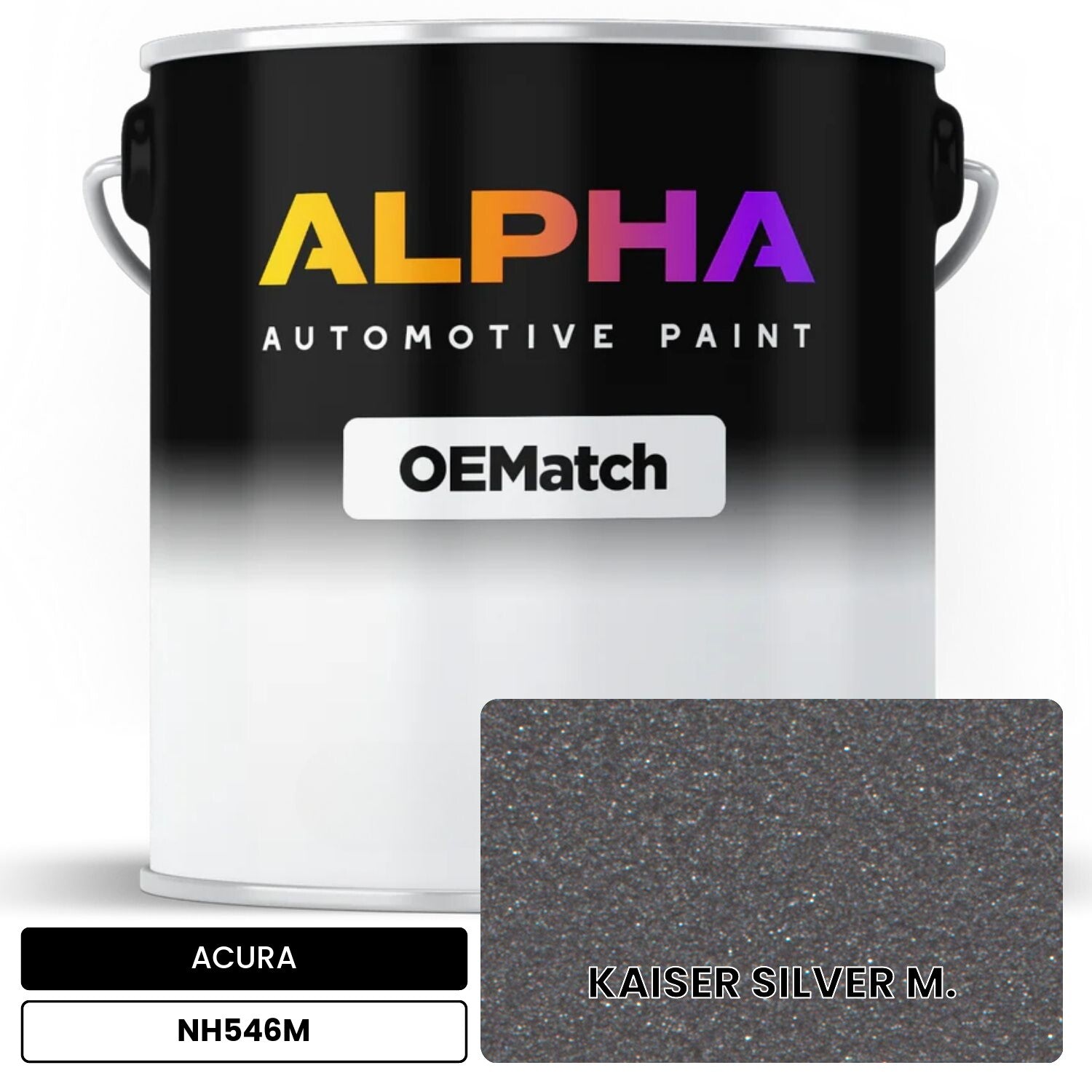 ACURA KAISER SILVER M. NH546M OEMatch Basecoat