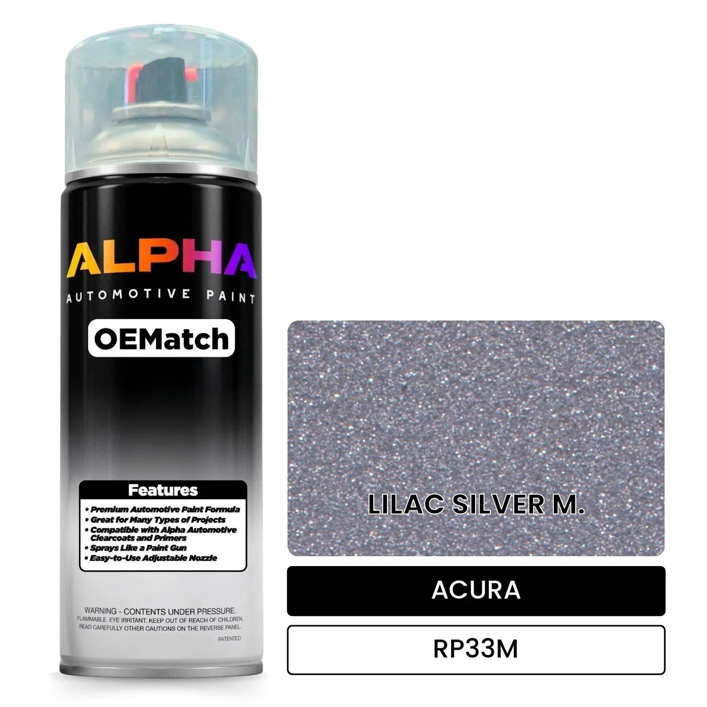 ACURA LILAC SILVER M. RP33M OEMatch Spraycan