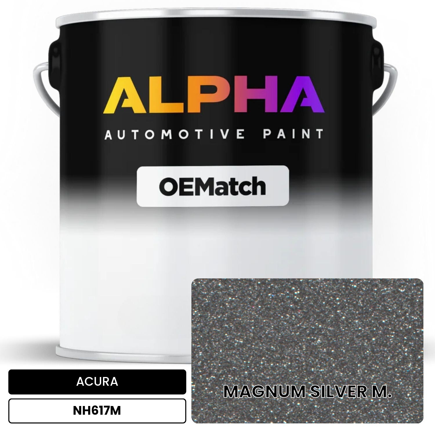 ACURA MAGNUM SILVER M. NH617M OEMatch Basecoat