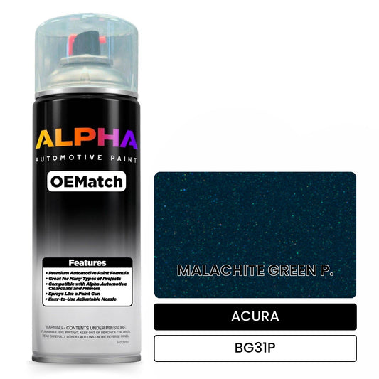 ACURA MALACHITE GREEN P. BG31P OEMatch Spraycan