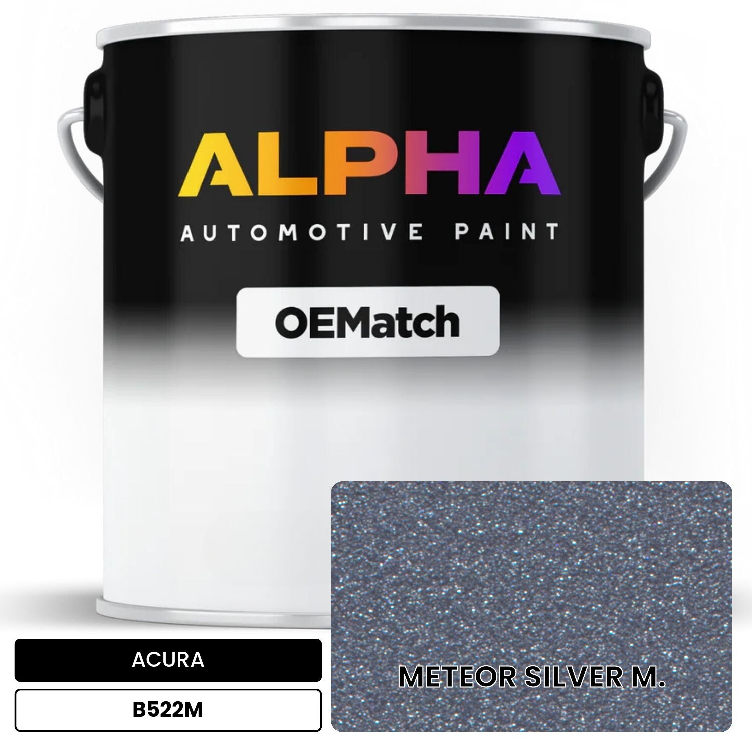 ACURA METEOR SILVER M. B522M OEMatch Basecoat