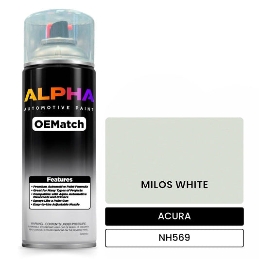 ACURA MILOS WHITE NH569 OEMatch Spraycan