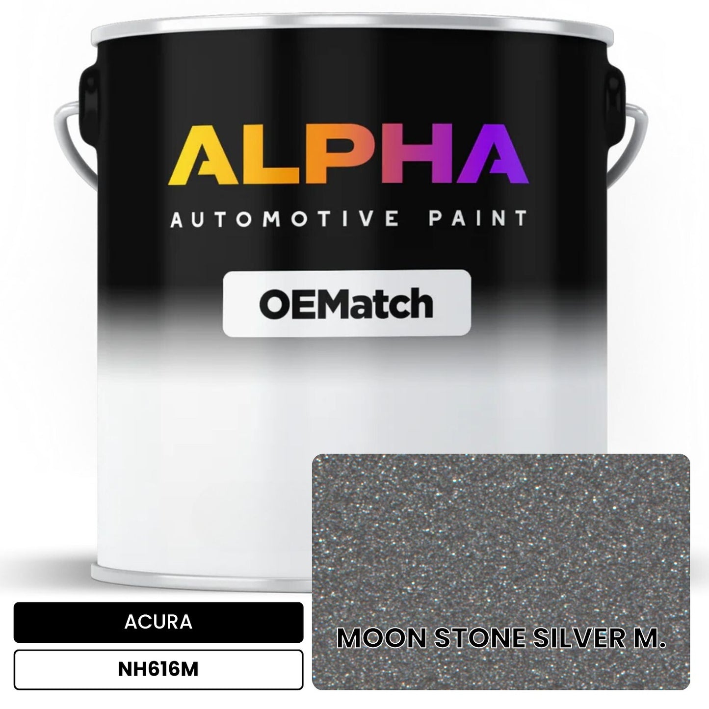 ACURA MOON STONE SILVER M. NH616M OEMatch Basecoat