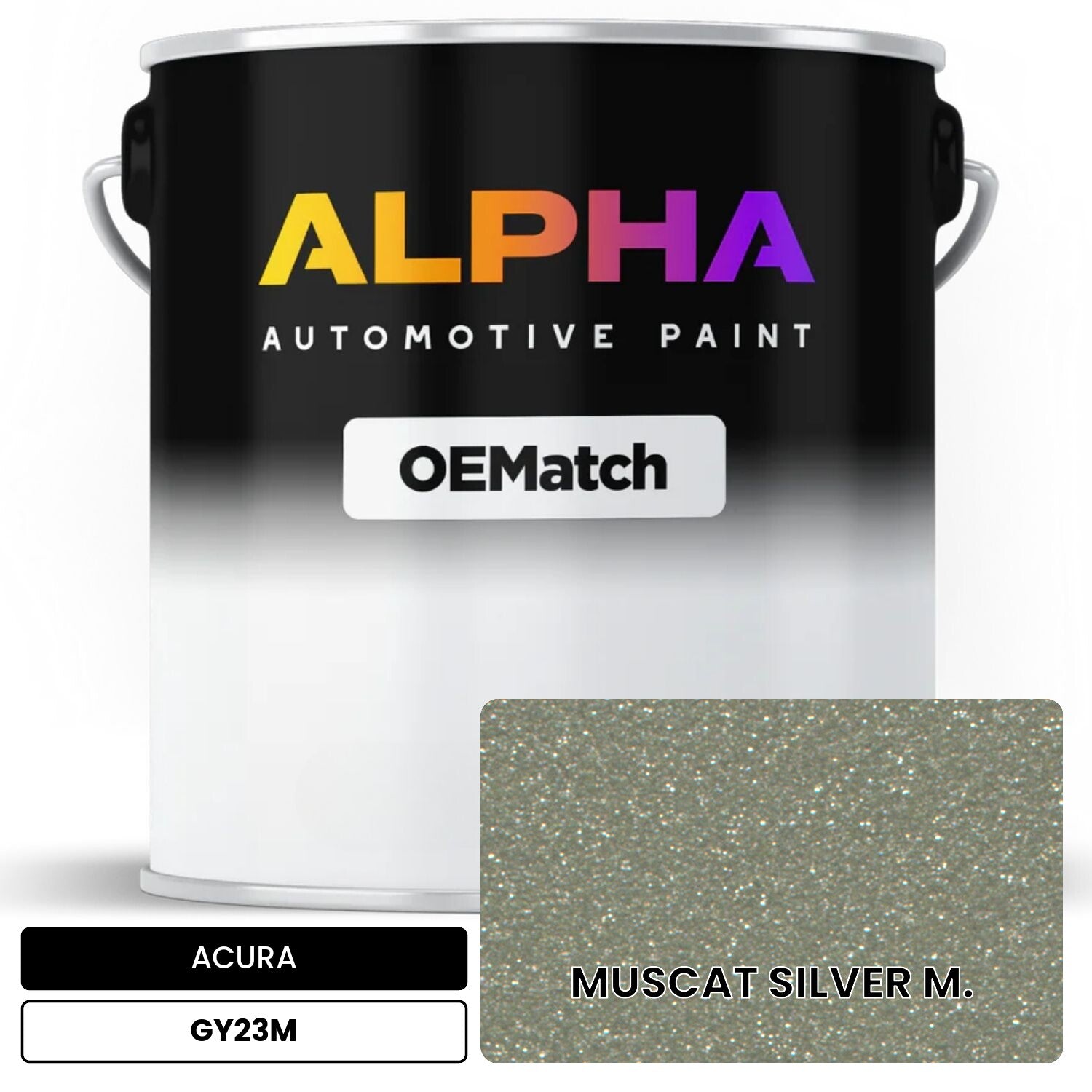 ACURA MUSCAT SILVER M. GY23M OEMatch Basecoat