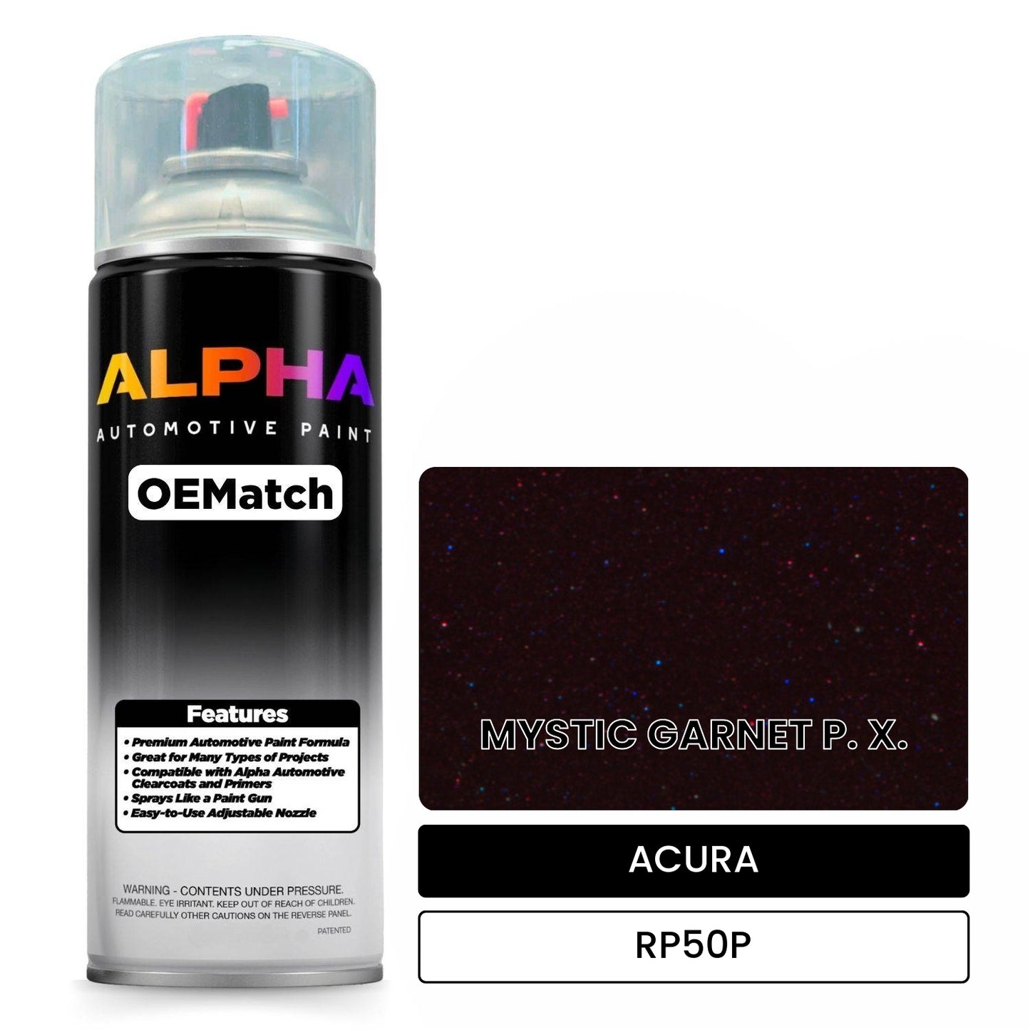 ACURA MYSTIC GARNET P. X. RP50P OEMatch Spraycan