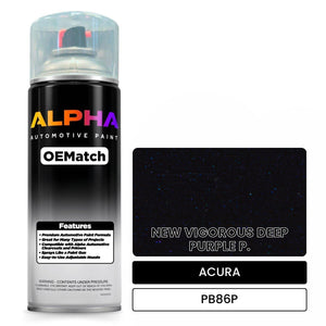 ACURA NEW VIGOROUS DEEP PURPLE P. PB86P | OEMatch Automotive Spraycan