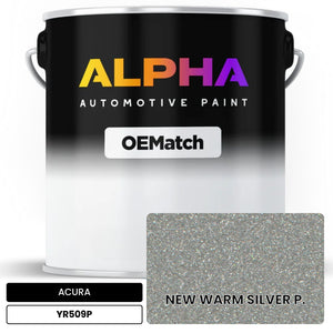 ACURA NEW WARM SILVER P. YR509P | OEMatch Automotive Basecoat