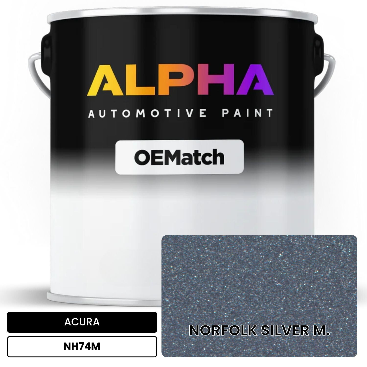 ACURA NORFOLK SILVER M. NH74M OEMatch Basecoat