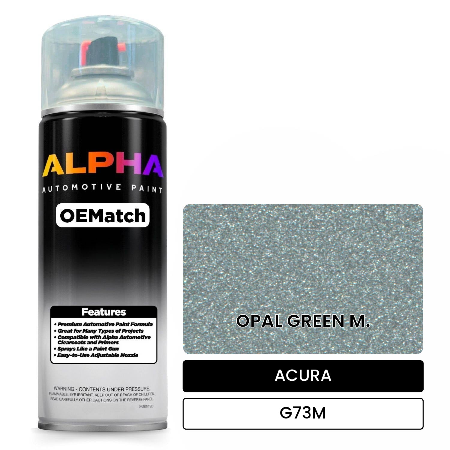 ACURA OPAL GREEN M. G73M OEMatch Spraycan