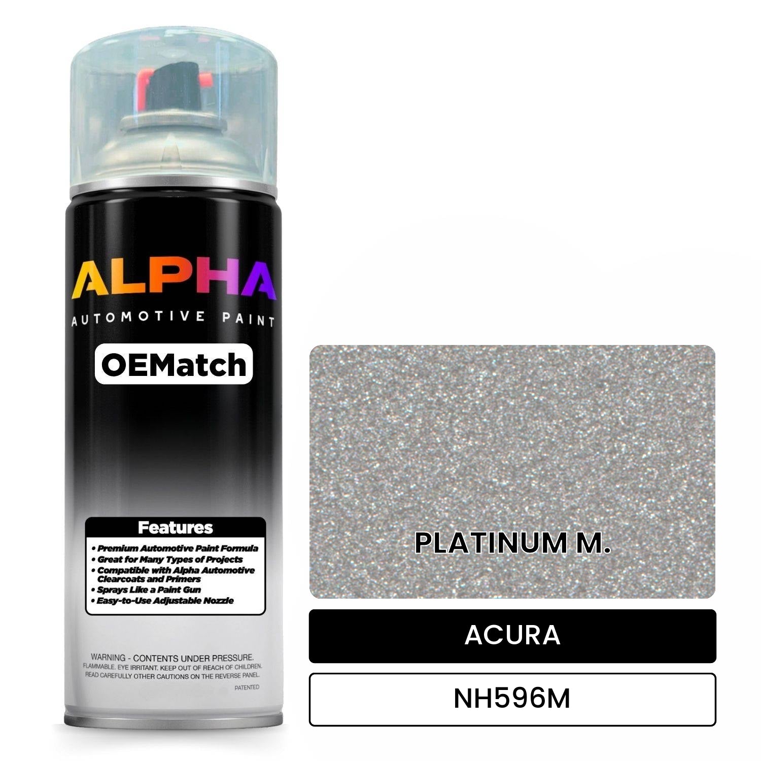 ACURA PLATINUM M. NH596M OEMatch Spraycan