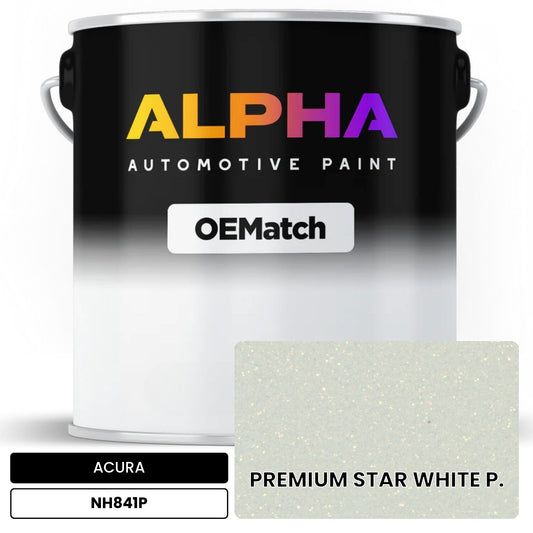 ACURA PREMIUM STAR WHITE P. NH841P OEMatch Basecoat
