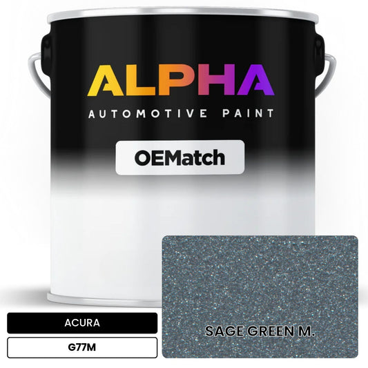 ACURA SAGE GREEN M. G77M OEMatch Basecoat