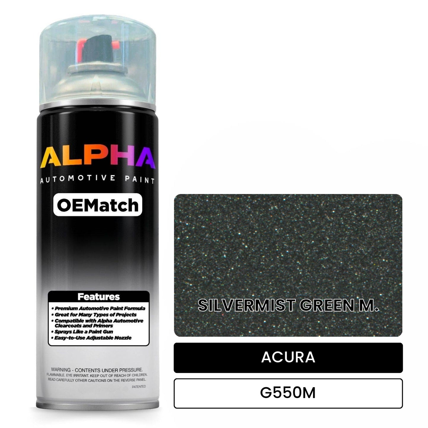 ACURA SILVERMIST GREEN M. G550M OEMatch Spraycan