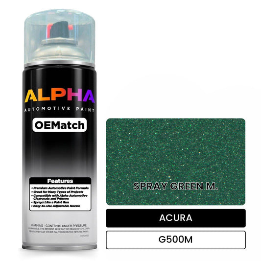 ACURA SPRAY GREEN M. G500M OEMatch Spraycan