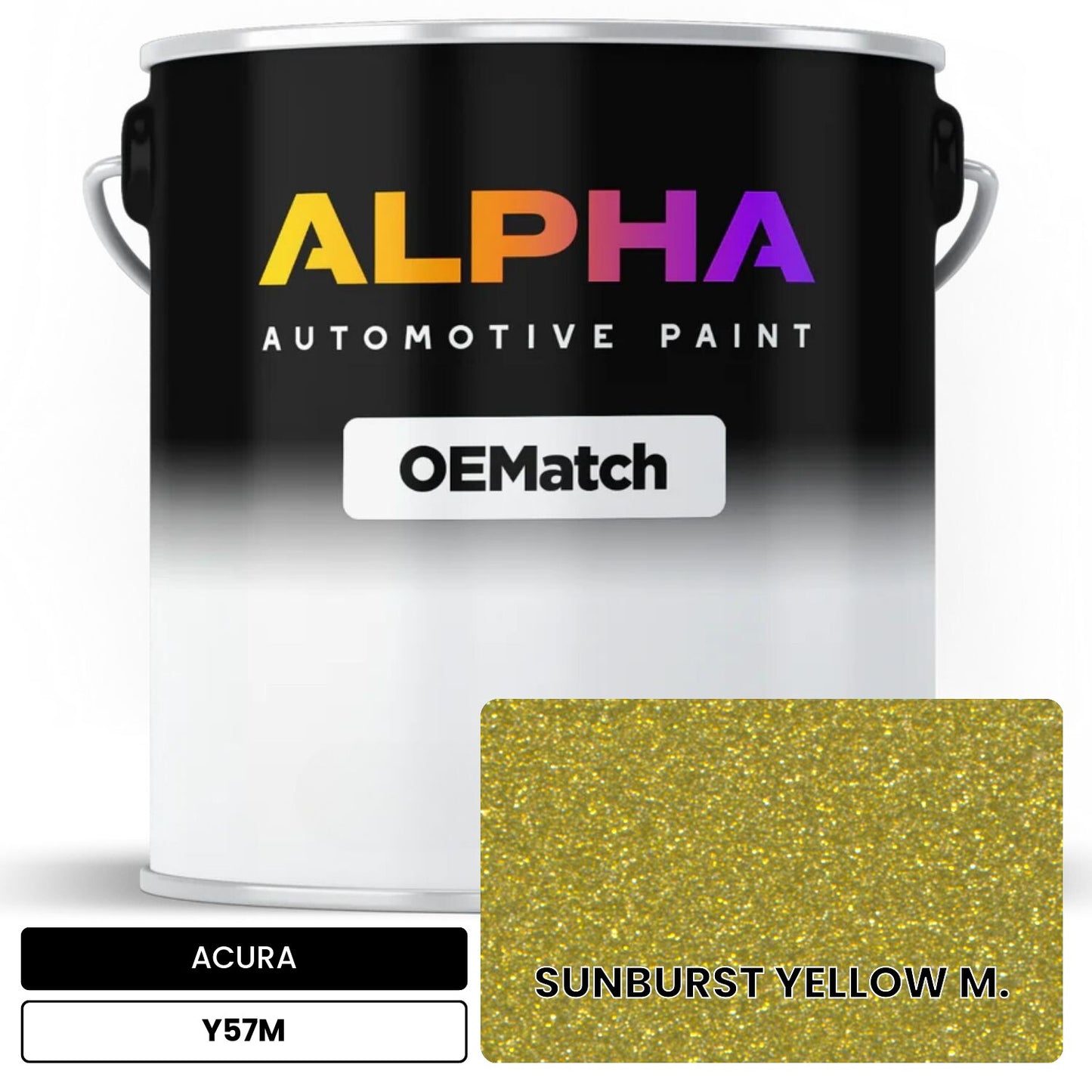 ACURA SUNBURST YELLOW M. Y57M OEMatch Basecoat