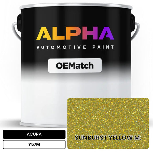 ACURA SUNBURST YELLOW M. Y57M OEMatch Basecoat
