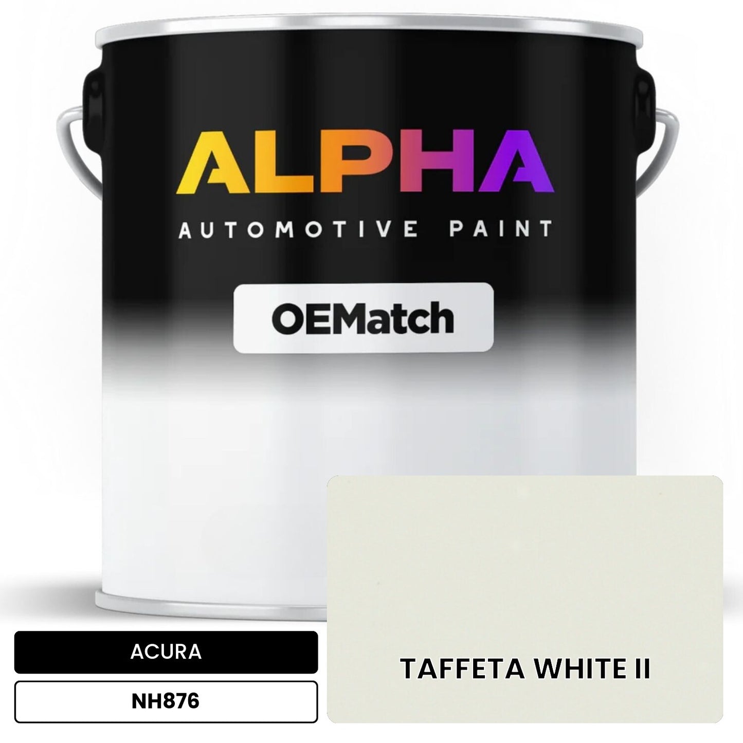 ACURA TAFFETA WHITE II NH876 OEMatch Basecoat