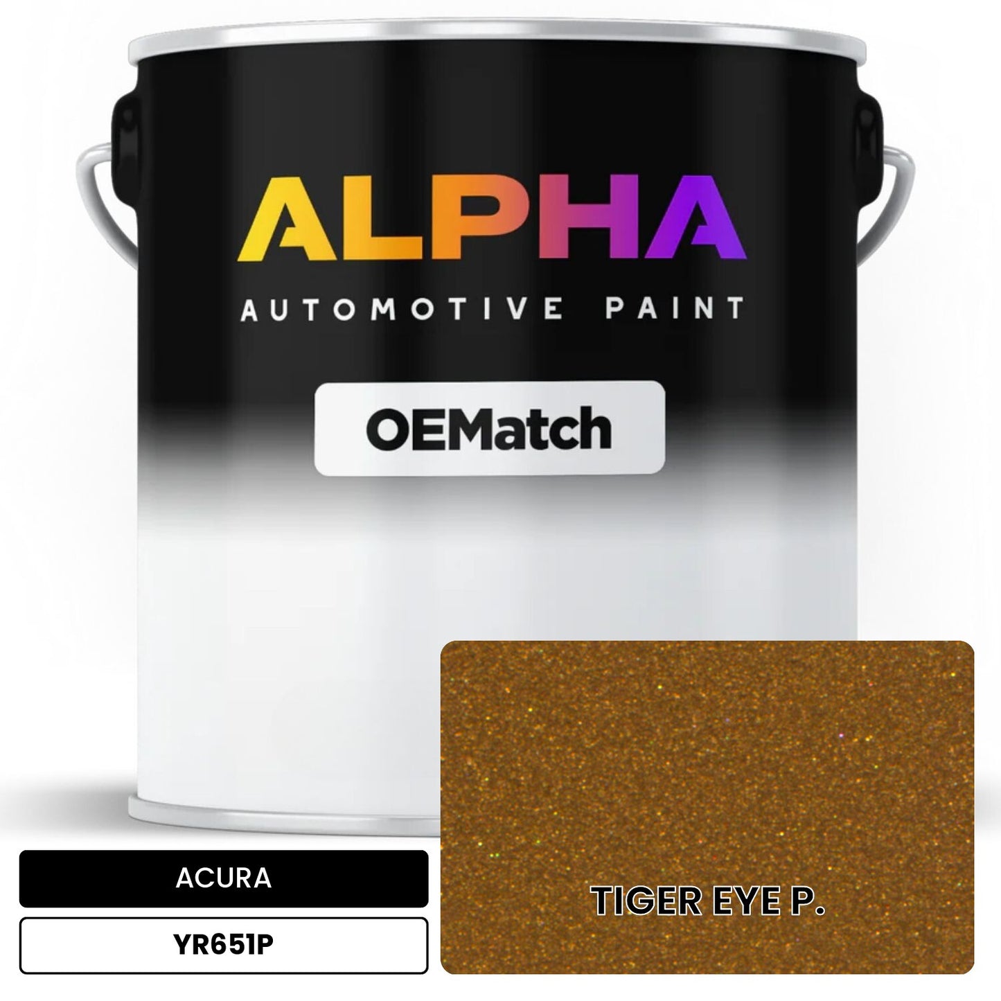 Acura Tiger Eye Pearl YR651P OEM color match automotive basecoat paint