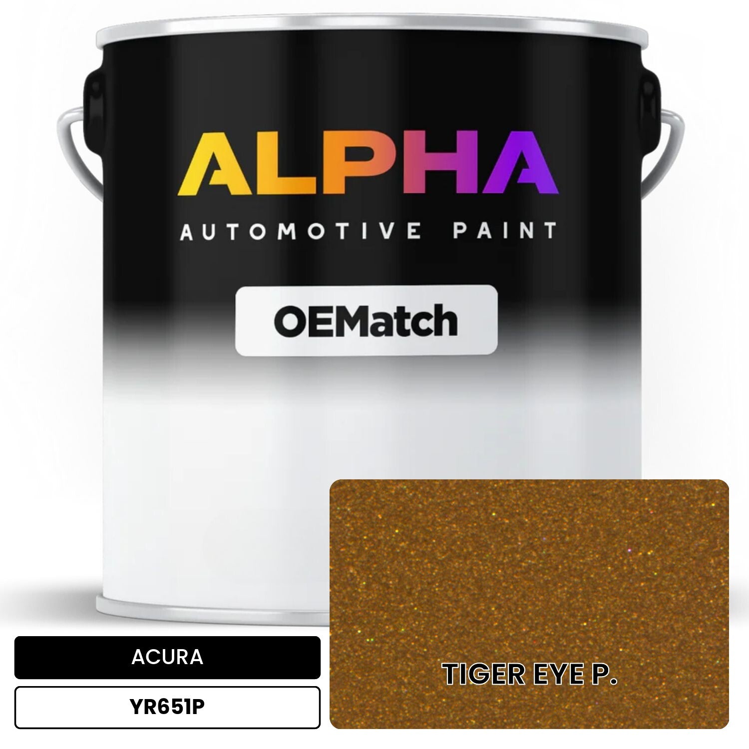 Acura Tiger Eye Pearl YR651P OEM color match automotive basecoat paint