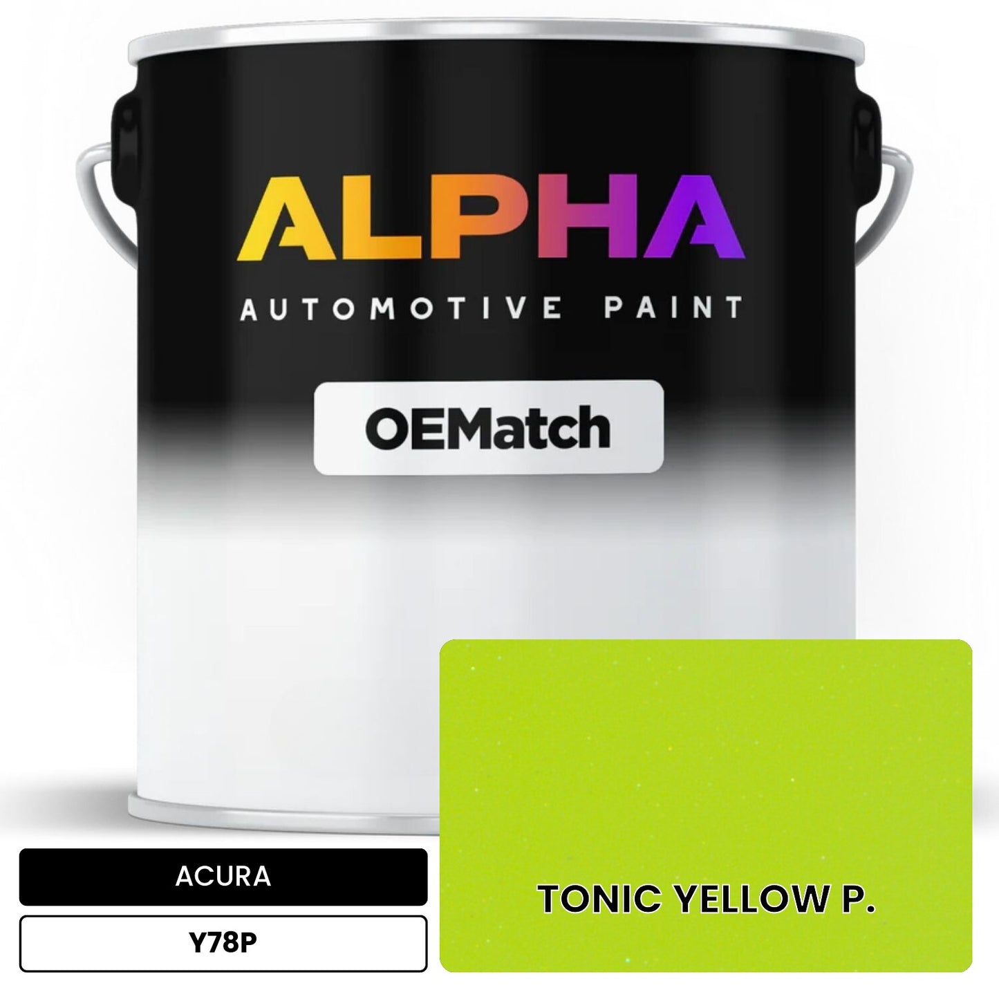 ACURA TONIC YELLOW P. Y78P OEMatch Basecoat
