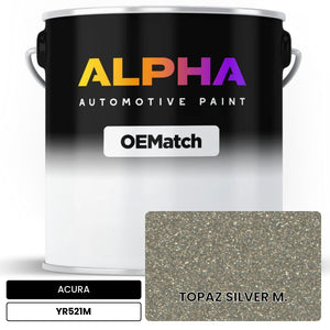 ACURA TOPAZ SILVER M. YR521M | OEMatch Automotive Basecoat
