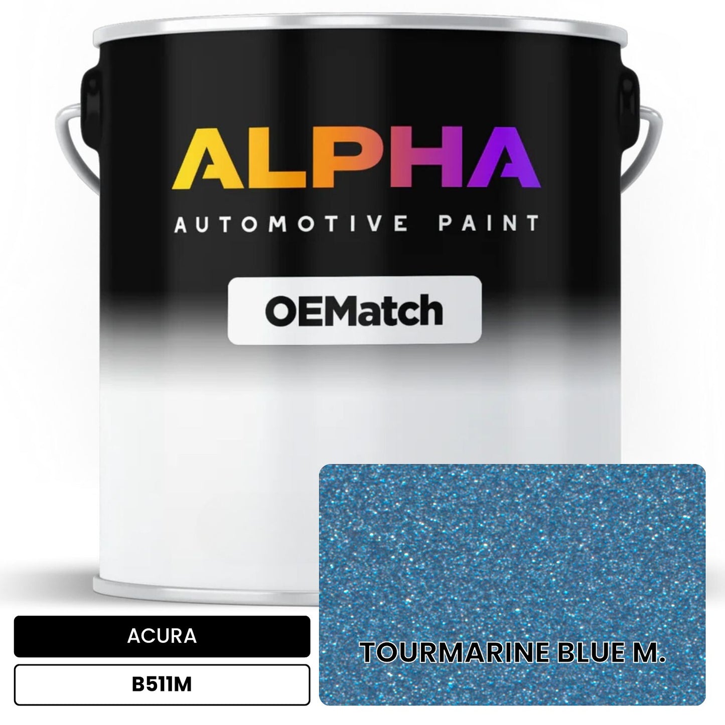 ACURA TOURMARINE BLUE M. B511M OEMatch Basecoat