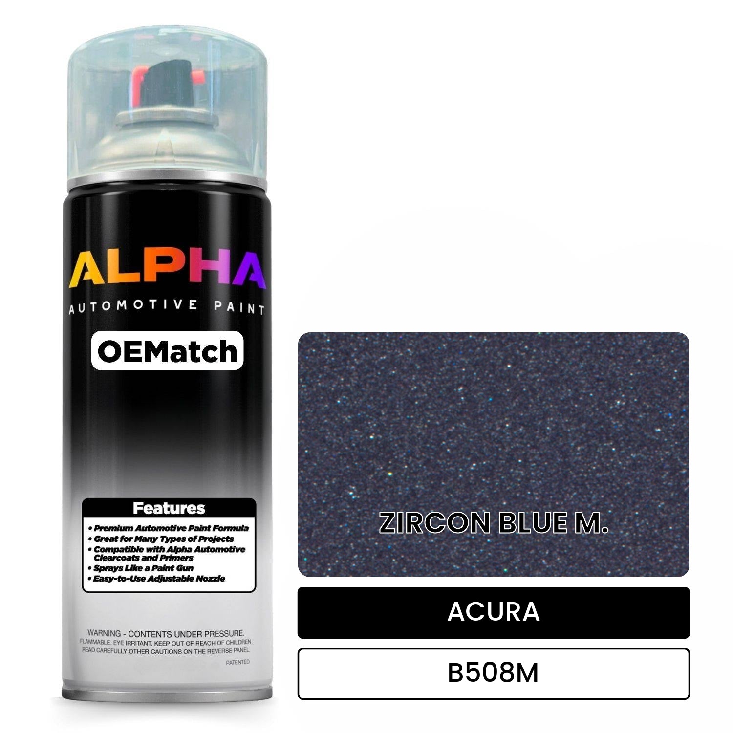 ACURA ZIRCON BLUE M. B508M OEMatch Spraycan