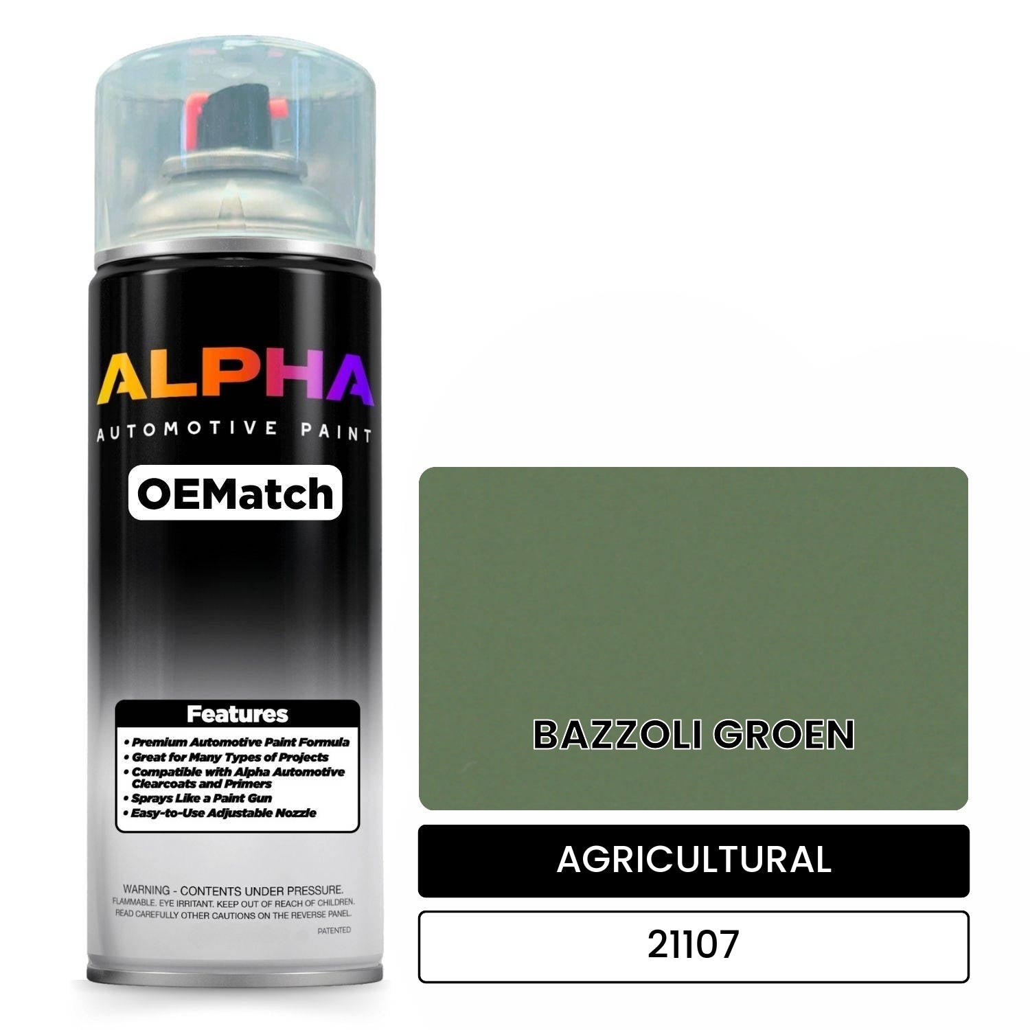 AGRICULTURAL BAZZOLI GROEN 21107 OEMatch Spraycan
