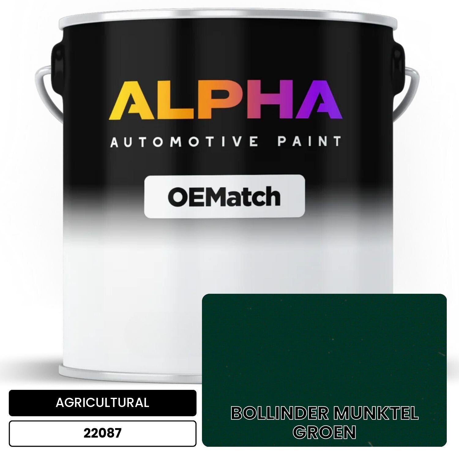 AGRICULTURAL BOLLINDER MUNKTEL GROEN 22087 OEMatch Basecoat